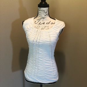 S Black house white market white tank blouse